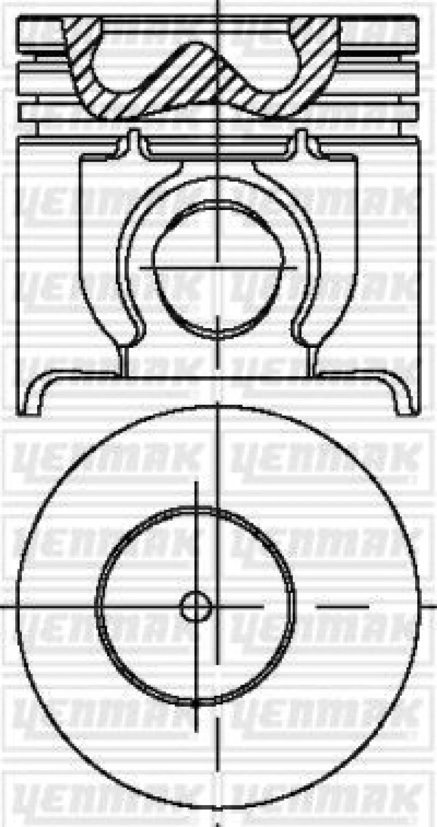 Ford Motor Piston Segman (93,67mm) / (std) Transıt T15 Turbo 2,5di Tc 100ps 97>00 - Yenmak 31-04252-000
