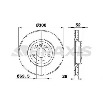 Ford On Fren Aynası Diski Mondeo IV S Max Galaxy 1,6ti / 1,6tdci / 1,8tdci / 2,0 / 2,0tdci / 2,2tdci / 2, - Braxıs Ae0074