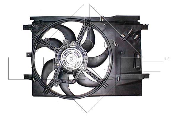 RADYATOR FAN MOTORU+DAVLUMBAZ CORSA D 130W 390MM - NRF 47236