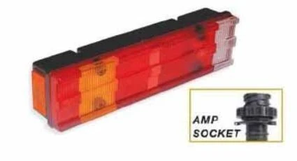 Mercedes Truck Stop Lambası Kanallı Sol Amp Soketli Plakalı Mercedes Atego I-II / Axor  / Kisa Tip 470mm / 7 Fonksı - Cerkez Pd800-53