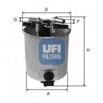 MAZOT FILTRESI (ACIK TIP) OE URETICI NISSAN QASHQAI 1,5 DCI 2007 2011 (J10 J11 KASA) - UFI 24.025.01