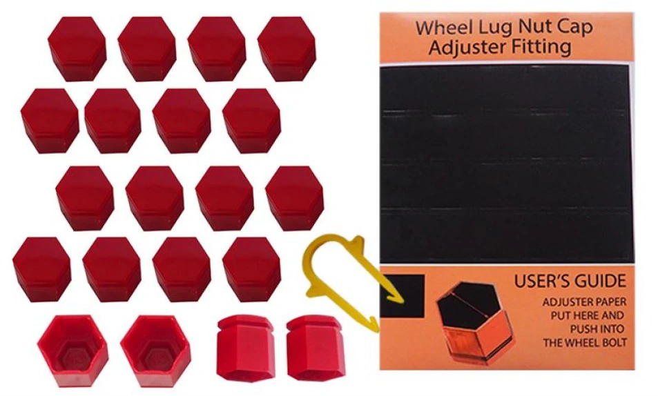 Unıversal Bijon Kapagı Takımı Kirmizi Ø19 (cikarma Aparatı-Sabıtleyici Sticker) - Mtj 6604