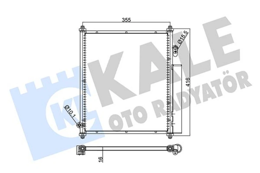 Japon Klima Radyatörü - 337x398x16 - Kal 391900
