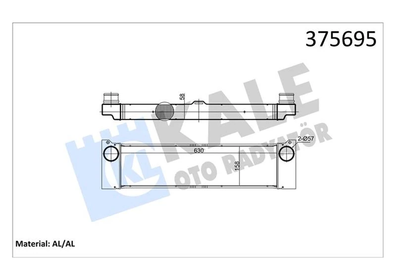 Mercedes Turbosarj Radyatoru Viano W639 03> Vito W639 03> - Kale 375695