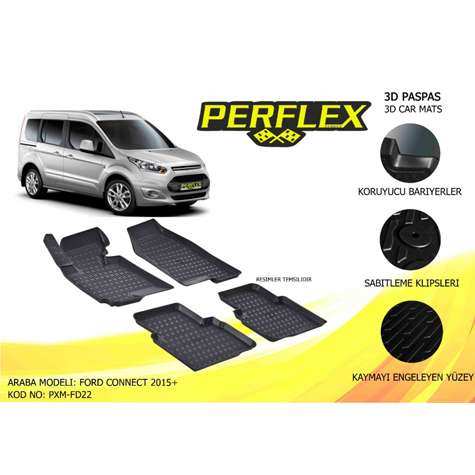 Ford IC Paspas 3d Havuzlu X-Mat Connect 15> - Perflex Pxm-Fd22