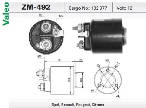 Unıversal Marş Otomatiği-Vt-12v-12v.peugeot 305-405/citroen/deutz/lombardını 3d.fisli-594087 - Zm-492