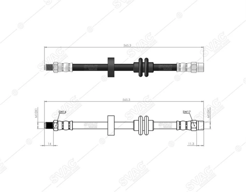 Mercedes Fren Hortumu On S-Class W140 91>99 C140 91>99 - Svac 50-0113