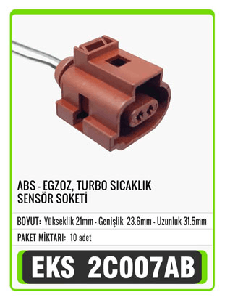SOKET>ABS - EGZOZ, TURBO SICAKLIK SENSÖR - EKS-2C007AB