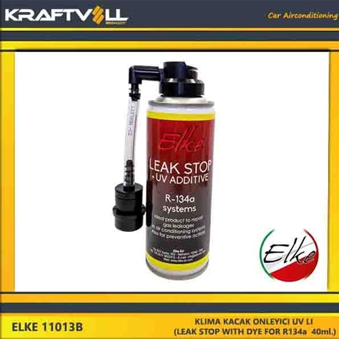 YAG & ANTIFIRIZ KLIMA KACAK ONLEYICI UV LI (LEAK STOP WITH DYE FOR R134a  40ml.)(ITALYAN ELKE) - ELKE 11013B