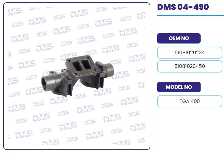 EGZOZ MANIFOLDU ORTA MAN TGA 400 - DEMOSAN 04-490