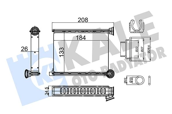 Renault Kalorıfer Radyatoru Xjd Ym Dacıa Duster - Kale 357310