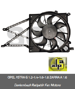 FAN MOTORU-DAVLUMBAZLI OPEL ASTRA G 1.2-1.4-1.6-1.8-ZAFIRA A 1.6 - SGR-59344
