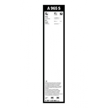 SILECEK SUPURGESI AEROTWIN A965S 700 / 600mm - BOSCH 3397118965