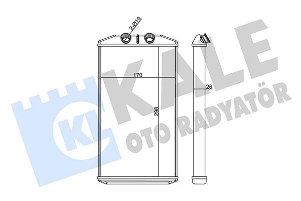 Fiat Kalorıfer Radyatörü - Brazıng - Kal 358670