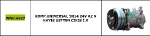 Unıversal Klima Kompresörü>unıversal 5h14 24v A2 V Kayıs Ustten Cikis İ.k - Wondo-6627