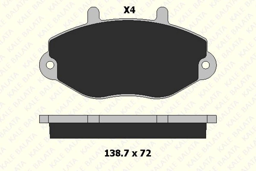 Ford On Fren Balatası Transıt T15 93>00 - Kale B 21469 190 04 Ans