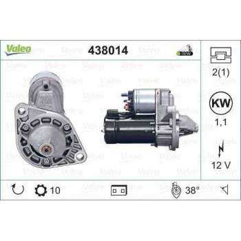 MARS MOTORU 12V 10 DIS ASTRA F VECTRA A B 1,6 / 1,8 / 2,0 - VALEO 438014