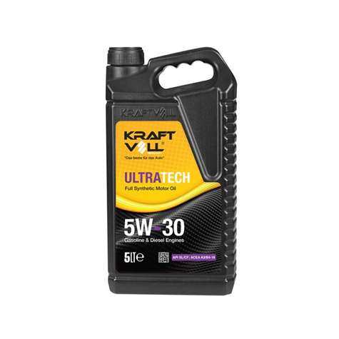 YAG & ANTIFIRIZ MOTOR YAGI BENZIN-DIZEL 5W30 TAM SENTETIK SL/CF 5 LT. - KRAFTVOLL 17011006