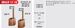 MARŞ KÖMÜRÜ-MT 9x16x23 -BSX71 MUADİLİ PABUÇLU…..12V - MEGA-MASX17-18
