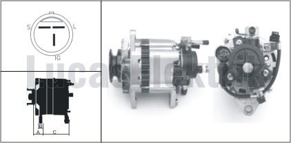 ALTERNATOR 12V 50A ISUZU NKR13 NKR55 - LUCAS LEA0471