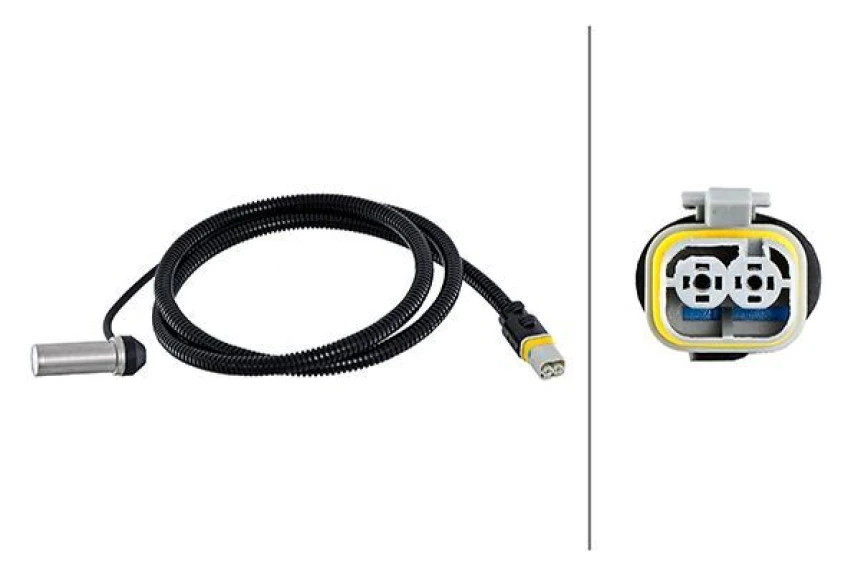 Man Truck Abs Sensoru On Sol L Tip Man Tgl 12.180 D0834 Tgm D0836 04> 1320 MM - 2 Pin - Hella 6pu230048-561