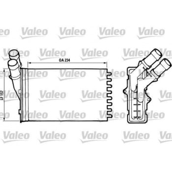 KALORIFER RADYATORU BERLINGO PARTNER 1,9D / 2,0HDI (97 08) P306 XSARA - VALEO 812005