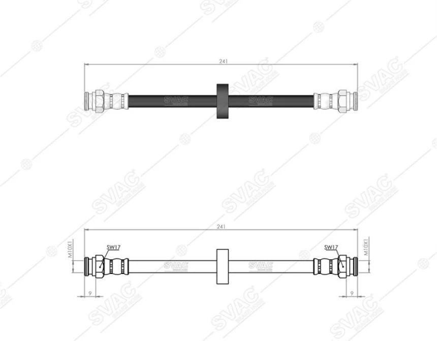Tofas Arka Fren Hortumu Marea Grande Punto Tempra Brava Bravo - Svac 90-0170