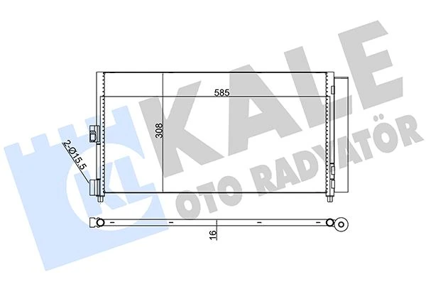 Fiat Klima Radyatoru (kondanser) Doblo İdea 1.3 Multıjet / 1.9jtd 03> - Kale 386000