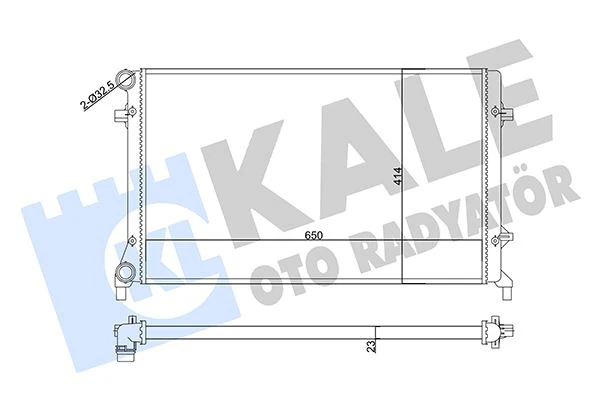Vw Su Radyatörü - 8mk 376 700-491 (640x415 Mm) - Kal 356920