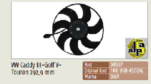 FAN MOTORU-VW CADDY III - GOLF V - TOURAN 292,9 - SGR-59537
