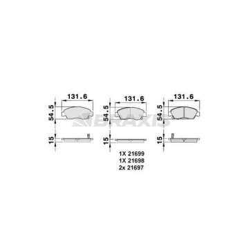 ON FREN BALATASI HONDA CIVIC 1,4 1992 2000 HONDA CITY JAZZ 2004 2008 - BRAXIS AB0040