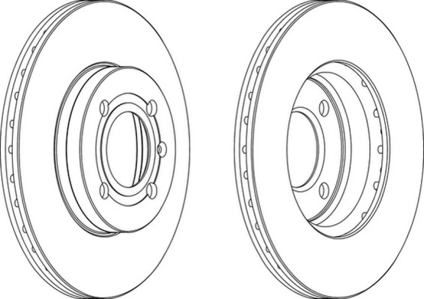 Vw Fren Diski Ön - 06512 / Df1533 (takım Fiyat) (havalı) - Frd Ddf207