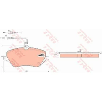 Psa On Fren Balatası P407 C6 2,2hdi 2,2 16v 3,0 2,7 - Trw Gdb1595