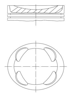 MOTOR PISTON+SEGMAN (0,50 FARKLI)  MINI ONE MINI COOPER N16B16 / W10B16AP3008 P2008 PARTNER TEPE 207 - MAHLE 081PI00104002