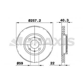 ON FREN DISK AYNASI DOBLO LINEA BRAVO PANDA 1,4 / 1,3JTD STILO IDEA 1,2 16V 1,3JTD TEMPRA TIPO 2,0 I - BRAXIS AE0030