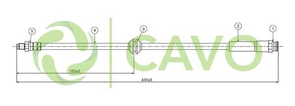 Psa Fren Hortumu Arka (sag / Sol) Ducato III Boxer III Jumper III 06> - Cavo C800 478a