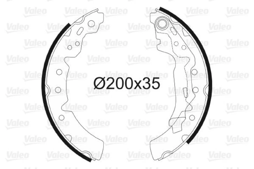 Toyota Fren Balatası Arka Kampana Corolla Ae111 Ae112 98>02 Carına E 92>97 200×37 - Valeo 564051