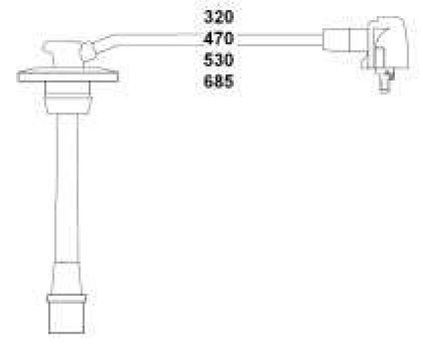 Chevrolet Bujı Kablo Takımı Spark 0,8 <10 - Hellux Hbk3384
