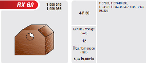 MARŞ KÖMÜRÜ-DT 6,3x19,05x16…..12/24/32V - MEGA-RX60