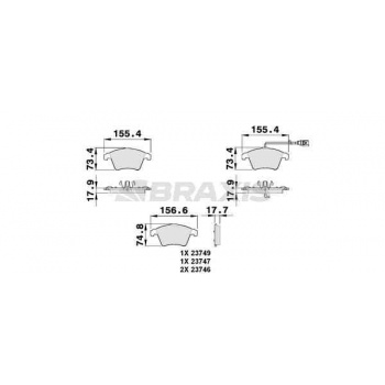 ON FREN BALATASI (17 INC) / (KABLOLU) TRANSPORTER T5 03>09 - BRAXIS AB0148