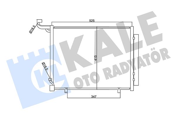 KLIMA RADYATORU FIESTA-COURIER-PUMA-ECOSPORT 1.0 ECOBOOST - 1.5 TDCI - KALE 357720