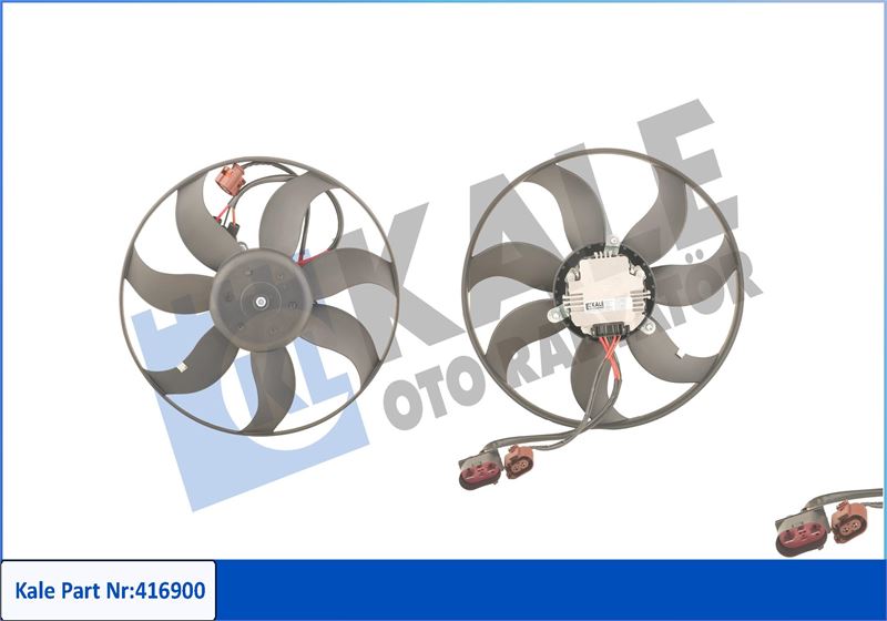 FAN MOTORU (BUYUK OLAN 300W 363MM) CADDY 04>11 EOS 06>11 GOLF V VI 04>13 JETTA 06>08 PASSAT 06>11 CC - KALE 416900