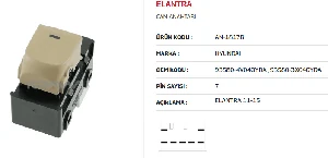 Unıversal Elantra 11-15 Tekli - Bej - Mcar-An1817b