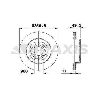 ON FREN DISK AYNASI SUZUKI IGNIS 1.3I 1.5I - BRAXIS AE0467