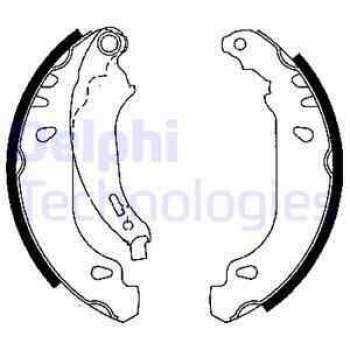ARKA FREN BALATASI (PABUC) P206 P206+ (T3E) 1,1 1,4 1,4HDI 1,6 1,9D ABS 98> BOSCH TIPI (180*32) - DELPHI LS1848