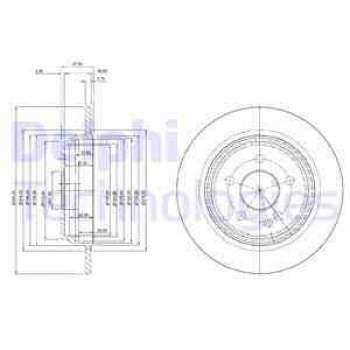 FREN DISKI ARKA VIANO W639 03> VITO W639 03> - DELPHI BG3969