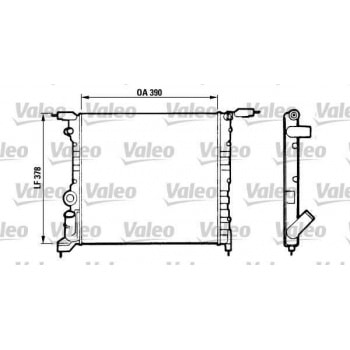 MOTOR RADYATORU R19 CLIO 1,4 RN / RT (390X377,5X23) 91> - VALEO 816657