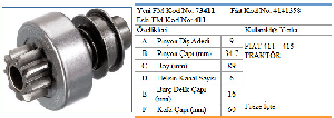 MARŞ DİŞLİSİ-MT 9D 411-415 KALIN/İNCE FRZ. - FORMMETAL-73411