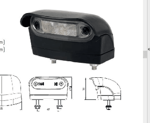 LED ARKA PLAKA LAMBASI 310mm KABLOLU       YENİ - VARROC-2030M001Y10A