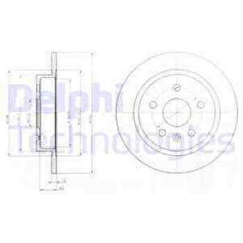 ARKA FREN DISKI 16 INCH INSIGNIA A 1,4 1,6 1,8 2,0 08 > - DELPHI BG4188